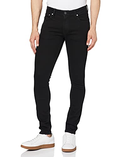 (-45%) JACK & JONES Herren Skinny Jeans Schlanke Passform Schwarz 014 34W Kurz