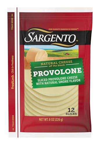 Sargento Natural Provolone with Natural Smoke Flavor Sliced Cheese, 12 Slices