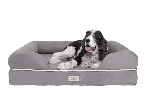 Friends Forever Orthopedic Dog Bed Memory Foam Large
