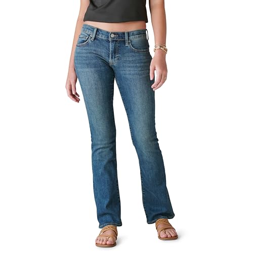Lucky Brand Women's Mid Rise Sweet Bootcut Jean, Ocean Road, 28W X 30L
