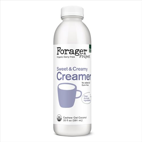 Forager Project Organic Dairy Free Creamer, Sweet & Creamy, 20 Fl Oz
