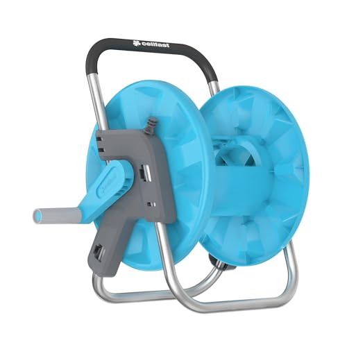 Cellfast Garden Hose Reel ALUPLUS 1/2" 45m, Aluminium Construction, Light, Convenient...