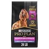 Purina Pro Plan Sensitive Skin and Sensitive Stomach Dog Food Lamb and Oat Meal Formula - 24 lb. Bag