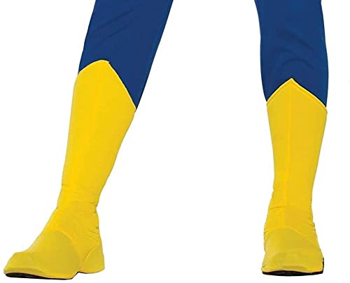 Rubies Unisex Adults Forum Super Hero Boot-Covers Costume Footwear for Themed Parties and Halloween, Yellow, Medium US