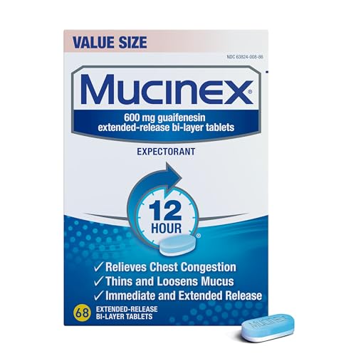 Mucinex 12 Hour 600mg Guaifenesin Extended-Release