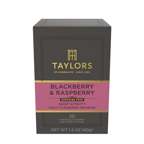 Taylors of Harrogate Blackberry & Raspberry Herbal Tea, 20 Teabags