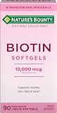 Nature's Bounty Biotin 10,000mcg Hair, Skin & Nails Supplement