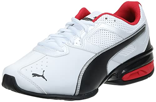 PUMA Men's Tazon 6 FM Shoes, PUMA White/Silver, 11 M
