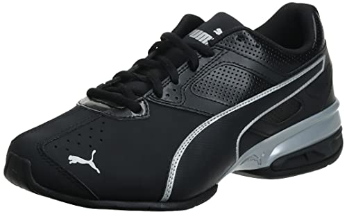 PUMA Men's Tazon 6 FM Shoes, PUMA Black/PUMA Silver, 12 M
