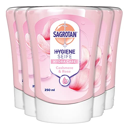 (-21%) Sagrotan No-Touch Nachfüller Rose und Shea – Für den automatischen Seifenspender – 5 x 250 ml Handseife