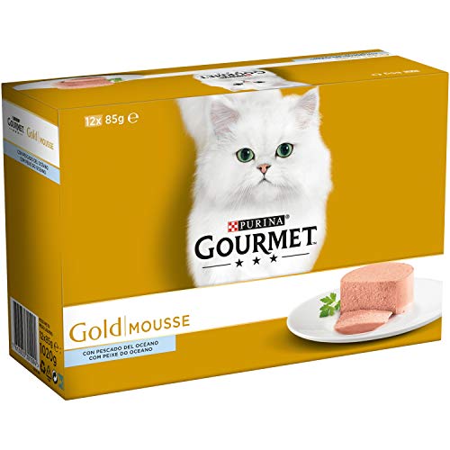 🔥 SELTEN SO GÜNSTIG (-44%) Gourmet - GOURMET GOLD Multipack Mousses avec Poisson de l'Océan - 1.02 Kg