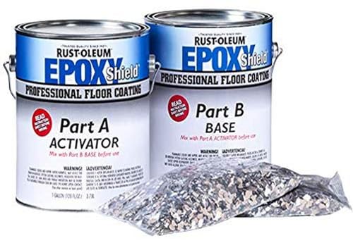 Rust-Oleum 304851 EpoxyShield Professional Floor Coating Kit 2-Gallon Dunes Tan
