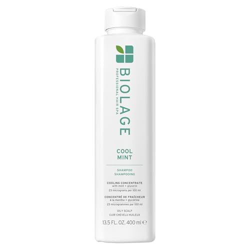 Biolage Cool Mint Shampoo - Balancing Shampoo for Oily Scalp, Gently Cleanses, Refreshes & Helps Balance, Mint & Glycerin, Vegan & Paraben-Free, 13.5 Fl Oz