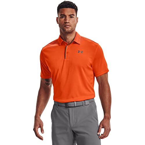 Under Armour Men's Tech Golf Polo , Team Orange (800)/Graphite, X-Large