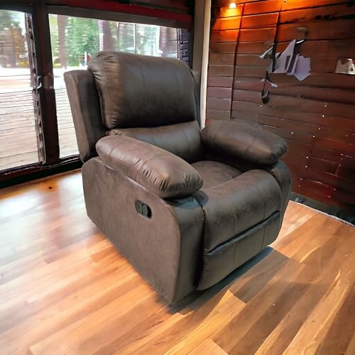 The Couch Cell Multi-ply Hazel Recliner Leatherette, Brown