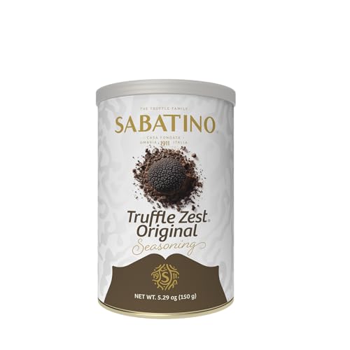 Sabatino Tartufi Truffle Zest Seasoning, The Original All Purpose Gourmet Truffle Powder, Plant Based, Vegan and Vegetarian Friendly, Kosher, Low Carb, Keto, Non GMO Project Certified, 5.29 oz
