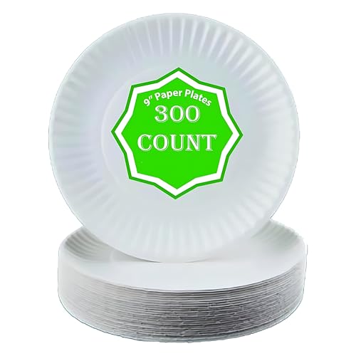 Perfect Stix Paper Plate by Kitchen Essentials, 9" (Pack of 300)