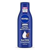 NIVEA Cocoa Nourish 200ml Body Lotion with Deep Moisture Serum 48 H Moisturization With Cocoa Butter Coconut Oil Non Greasy Healthy Looking Skin For Very Dry Skin