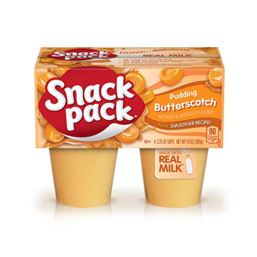 Snack Pack Pie Pudding Cups, Butterscotch, Lunchbox Snack, 3.25 Ounce (Pack of 4)