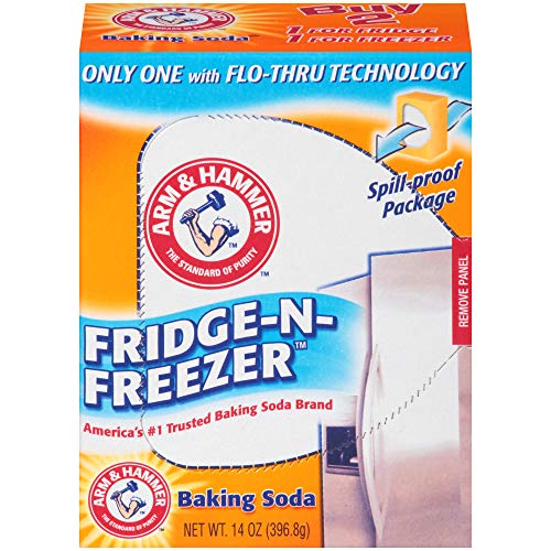 Arm & Hammer Baking Soda Fridge-n-Freezer Odor Absorber, Orange 14 oz, Pack of 12 : Grocery & Gourmet Food