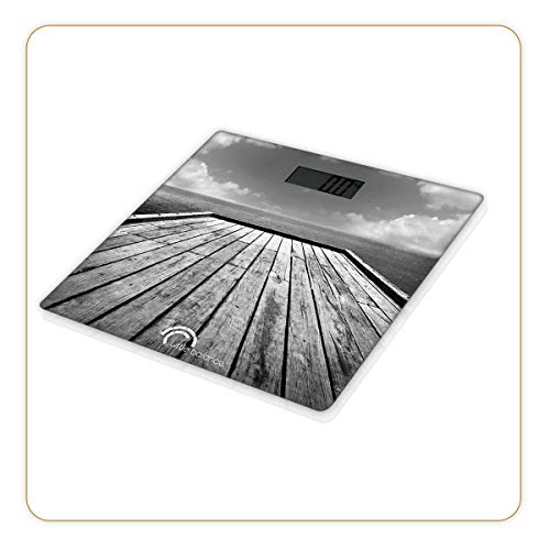 (-13%) LITTLE BALANCE 8107, Elektronische Personenwaage, Design "Ponton", 180 kg/100 g