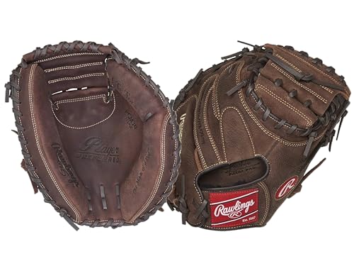 Rawlings | PLAYER PREFERRED Baseball Catcher's Mitt | Right Hand Throw | 33" - One-Piece Closed Web