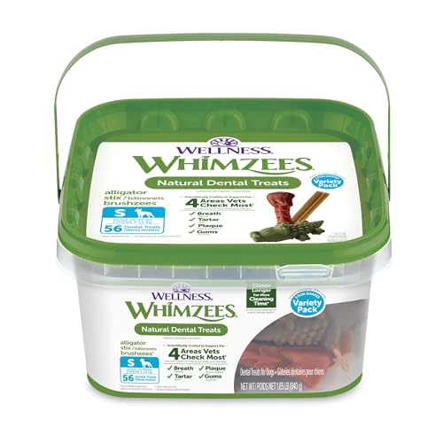 Whimzees Natural Dental Dog Chews Variety Pack Small 56ct