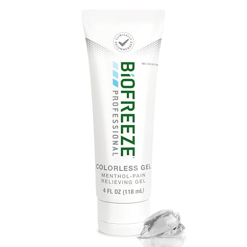 Biofreeze Professional Gel Pain Relief, Knee & Lower Back Pain Relief, Arthritis Pain Reliever, Sore Muscle Relief, Neck Pain Relief, Cooling Joint Pain Relief, Colorless Menthol Gel 4 Fl Oz
