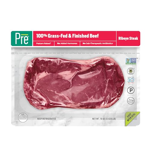 Pre, Beef Ribeye Steak, Grass-Fed, Pasture-Raised | 0.625 lbs.