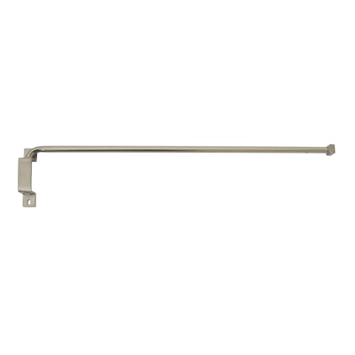 Innovative Brent Swing Arm Window Curtain Rod, Nickel - 1/2" Rod Diameter Fits Windows Size 20" - 36" - Stainless Steel Heavy Duty Drapery Rods for Bedroom, Living Room, Kitchen & Bathroom