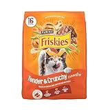 Purina Friskies Tender and Crunchy Combo with Flavors of Chicken, Beef, Carrots and Green Beans Dry and Tender Cat Food - 16 Lb. Bag (Packaging may vary)
