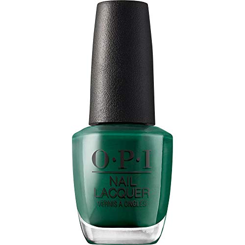 OPI Nail Lacquer Stay Off the Lawn!! | Opaque Dark Green Crème Chip Resistant Nail Polish | Washington DC Collection