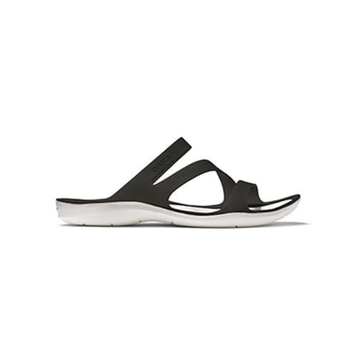 (-40%) Crocs Herren Swiftwater Sandal W Sandalen, Black/White, 34/35 EU