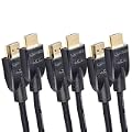 Amazon Basics HDMI 2.0 Cable, 3-Pack, 6ft
