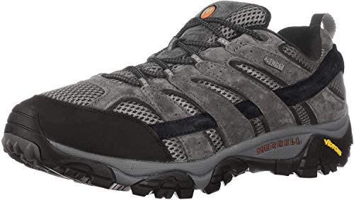 Merrell mens Moab 2 Waterproof Hiking Shoe, Granite, 9 US