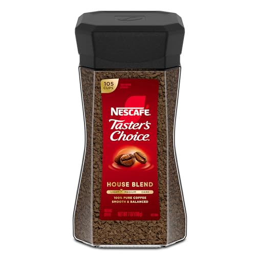 Nescafe Taster's Choice Instant Coffee, House Blend, 7 Ounce