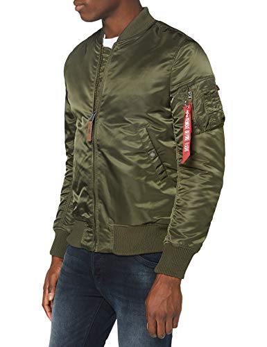 ⚡ BLITZDEAL (-36%) Alpha Industries MA-1 VF 59 Long Bomberjacke für Herren Dark Green