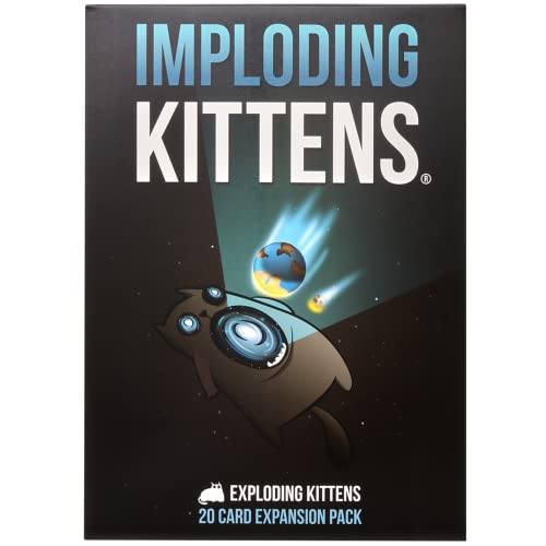 Imploding Kittens Expansion Set - A Russian Roulette Card Game, Easy Family-Friendly Party Games for Adults, Teens & Kids - 20 Card Add-on