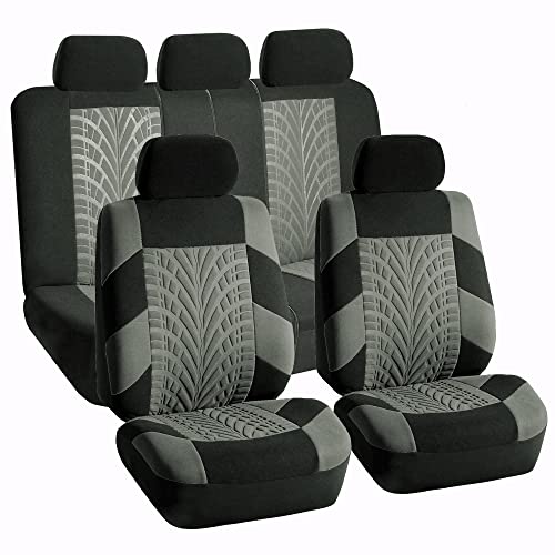 FH Group Full Set Travel Master Car Seat Covers, Airbag and Split Rear Car Seat Cover Universal Fit Interior Accessories