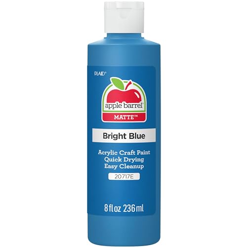 Apple Barrel Acrylic Paint (8 Ounce), Bright Blue, 8 oz, 8 Fl Oz- Pack of 1