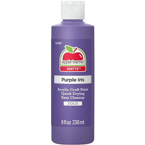 Apple Barrel Acrylic Paint in Assorted Colors (8 Ounce), Purple Iris- Pack of 1