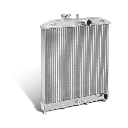 DNA Motoring RA-HC92-42-2 Compatible with Honda D15/16/B18 1.5L/1.6L/1.8L I4 MT 2-Row Dual/Double Core T-6061 Aluminum Radiator
