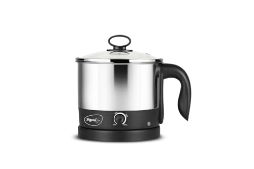 Pigeon Kessel Multipurpose Kettle (12173) 1.2 litres with Stainless Steel Body, used for boiling Water and milk, Tea, Coffee, Oats, Noodles, Soup etc.