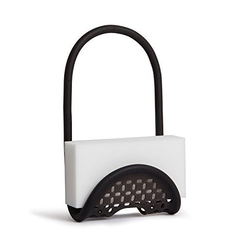 Umbra Sling Kitchen Sink Accessory, Single-Sided Sponge Holder, Black