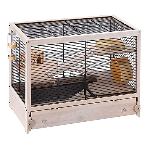Ferplast Hamsterville Hamster Habitat Cage Most Eco-Friendly An attractive wood option for those