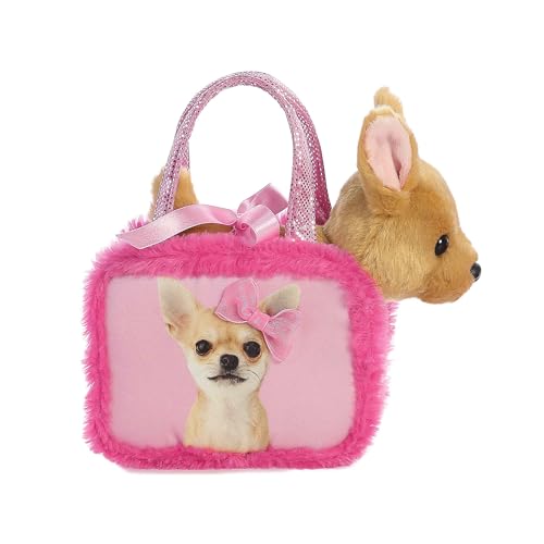 Aurora® Fashionable Fancy Pals™ Pretty in Pink Stuffed Animal - On-The-go Companions - Stylish Accessories - Multicolor 7 Inches