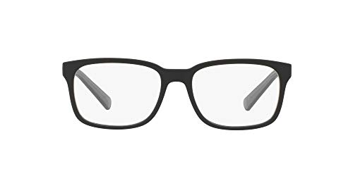 Armani Exchange A|X Mens AX3029 Square Prescription Eyewear Frames, Matte Black/Demo Lens, 54 mm