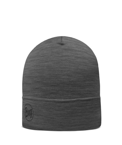 (-42%) Buff®| Mütze Merino Lightweight Männlich Weiblich Erwachsene Multifunktionaler Schal aus 100% Merinowolle, Wandern, Outdoor, Nachhaltig, Leicht, Schlanke Passform, Einheitsgröße, Gris