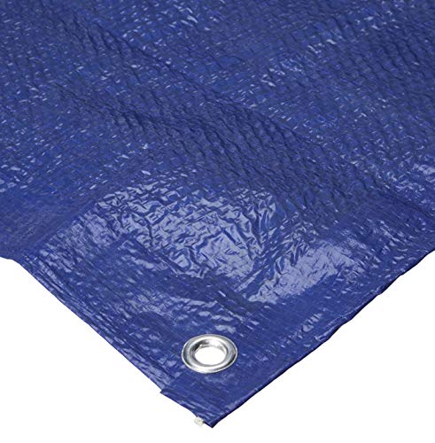 Bazic 4'x6' Tarp - Multipurpose Cover or Great Tent for Gardening Camping Traveling Weather-Resistant Small Size Tarpaulin