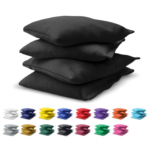 GoSports Official Regulation Cornhole Bean Bags Set (4 All Weather Bags) - 16 Colors Available